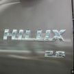Toyota Hilux Double Cab 2.4E MT 4X4 2022 – varian manual kini kembali di Malaysia dengan harga RM111k