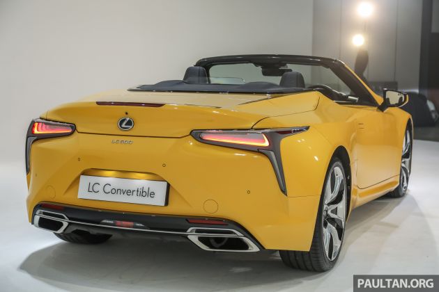 Lexus LC 500 Convertible launched in Malaysia – 5.0L NA V8 with 470 hp, folding soft top; RM1.35 million