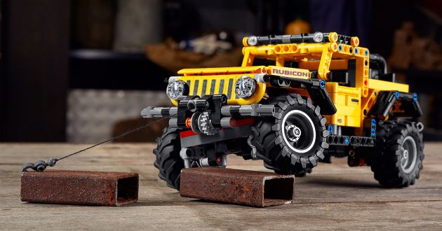 Lego Technic Jeep Wrangler Rubicon revealed – 665-piece set with articulating suspension and winch