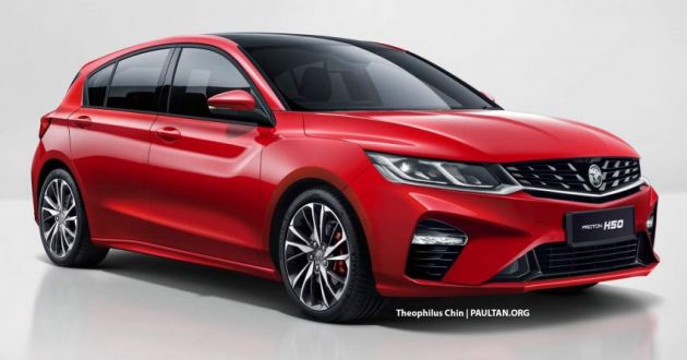 Proton Suprima S, Gen2 2021 — imej render hatchback