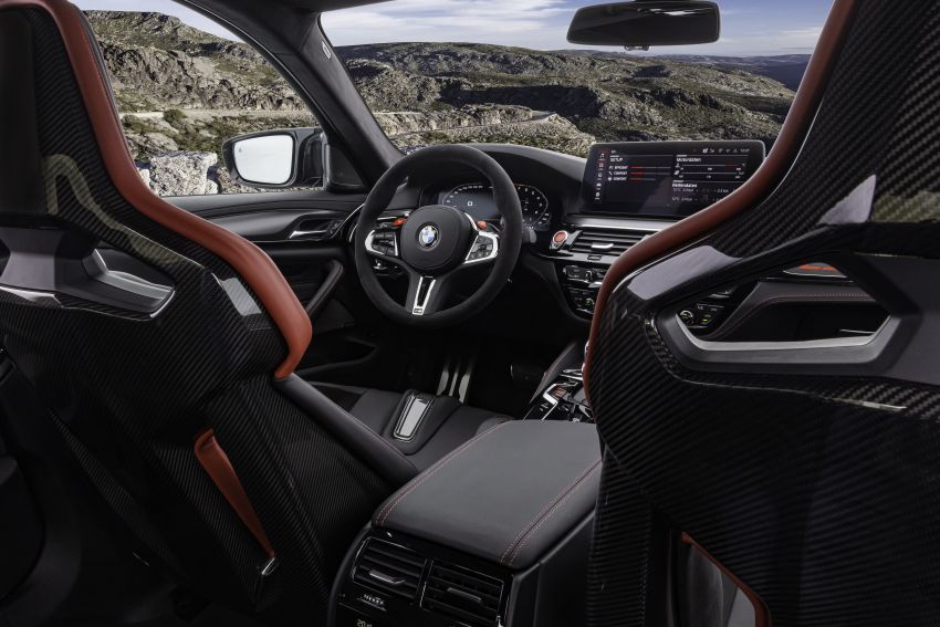 BMW M5 CS – 635 hp/750 Nm, 0-100 km/h in three seconds; more carbon, less weight, four bucket seats 1259186