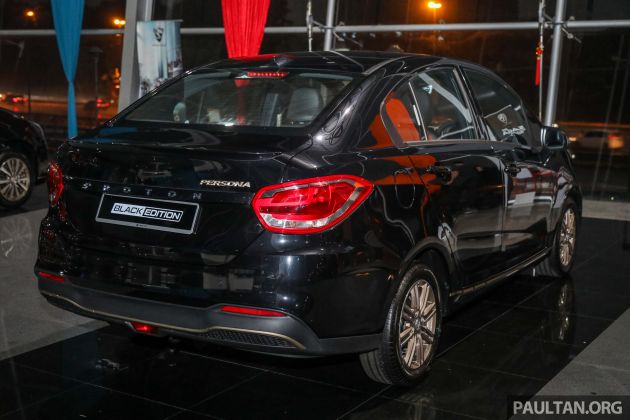 Proton Persona Black Edition dilancarkan – RM54,700