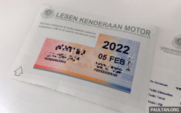 JPJ dan Pos Malaysia akan menghentikan pengeluaran slip bercetak bagi cukai jalan bermula 1 Feb 2026