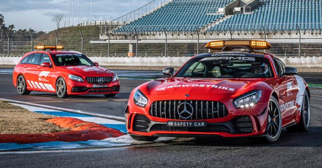 Mercedes-AMG GT R, C63S Estate receive bright red paintwork for F1 safety, medical car duties in 2021