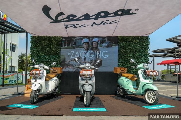 Vespa Primavera Pic Nic 150 tiba di Malaysia – terhad 39 unit, enjin i-GET 150 cc 12.7 hp, harga RM19,900