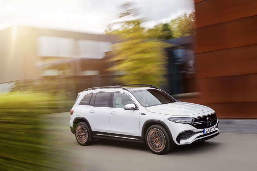 Mercedes EQB debuts  – 288 hp, 419 km range; 100 kW DC charging from 10% to 80% in just over 30 minutes 1283252