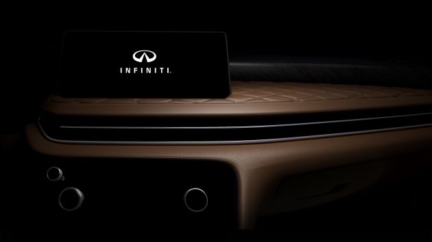 Infiniti QX60 2022 – bahagian dalam ditunjuk melalui teaser – penggunaan kulit premium, naik taraf ketara