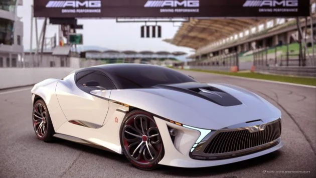 Malaysian sports car concept rendered by former Proton designer – inspired by Aston Martin DB10