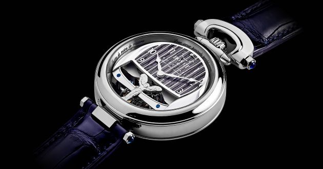 Rolls-Royce Boat Tail bespoke Bovet 1822 timepieces detailed: 18K white gold case, 5-day reserve, tourbillon