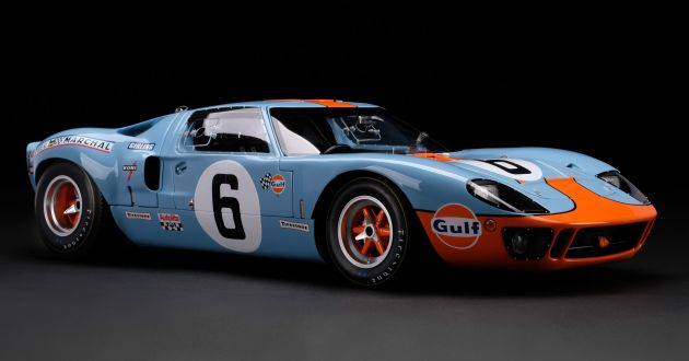 1969 Le Mans-winning Ford GT40 expertly recreated as a 1:8 scale model by Amalgam Collection – RM55k