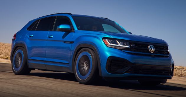 Volkswagen Atlas Cross Sport GT Concept revealed – 300 hp SUV, coilover suspension, Kingfisher Blue