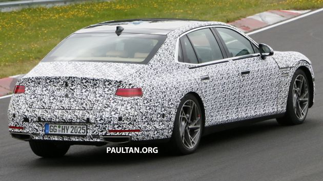 SPIED: 2022 Genesis G90 looks imposing on the ‘Ring