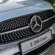 2021 Mercedes-Benz E-Class Coupe facelift now in Malaysia – E300 AMG Line; updated safety kit; RM495k