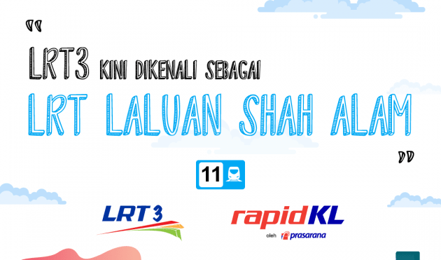 LRT3 kini dikenali sebagai LRT Laluan Shah Alam