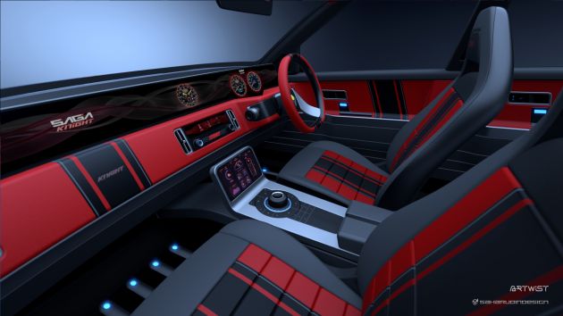 Proton Saga Knight Concept 2021 — perincian rekaan dalaman pula didedahkan, unsur futuristik EV?