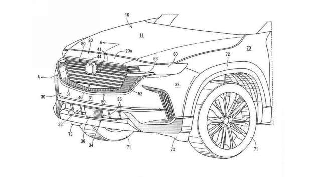 Mazda CX-50 exterior seen in patent filing images