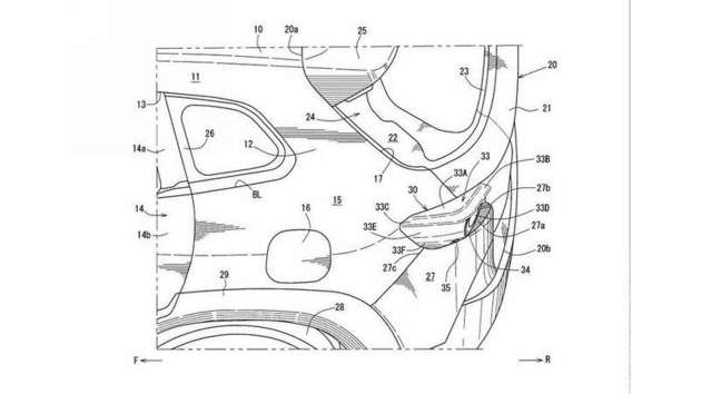 Mazda CX-50 exterior seen in patent filing images