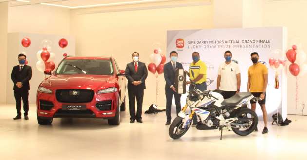 Pelanggan Jaguar F-Pace menang BMW G310R dalam cabutan bertuah Sime Darby Motors Virtual