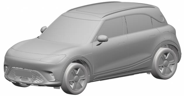 smart electric SUV shown in patent images – Geely-developed small crossover based on Concept #1