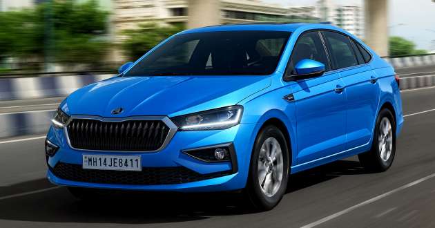 2022 Skoda Slavia debuts in India – Honda City, VW Vento rival; 1.0L and 1.5L TSI engines; 6MT, 6AT, 7DCT