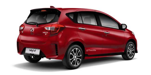 2022 Perodua Myvi facelift ‘studio shots’ rendered based on spyshots – new big grille, vertical DRLs