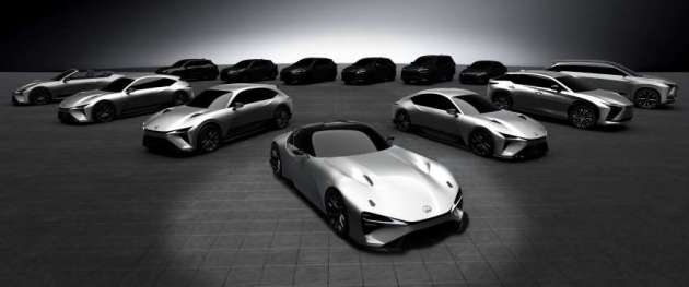 Lexus RZ SUV elektrik ditunjuk buat pertama kali — tiga lagi model EV, termasuk sebuah kereta sport