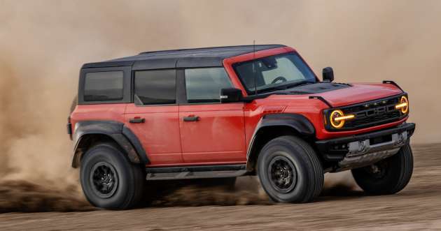 Ford Bronco Raptor – 418 hp, 596 Nm official output figures from 3.0L biturbo EcoBoost V6 petrol engine