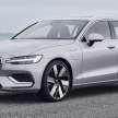 2023 Volvo S60, V60 revealed – no more R-Design, tailpipes; PHEVs get bigger battery and 90 km range