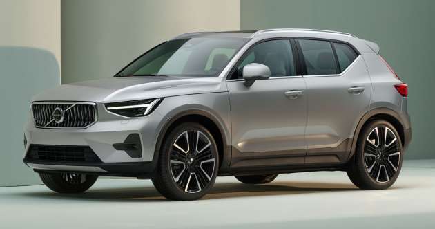 Volvo XC40 facelift revealed with C40 face; C40 EV also gets new single-motor variant with 434 km range