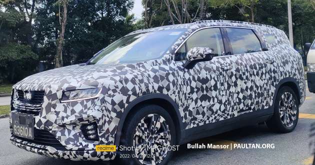 Proton X90 spotted in Malaysia again, now with larger 19-inch wheels from 2022 Geely Haoyue/Okavango