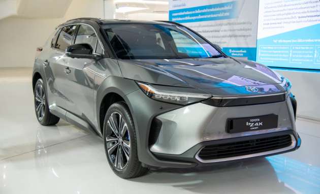 Toyota bZ4X electric SUV shown in Thailand in RHD form – on sale end-2022, to be priced under RM250k