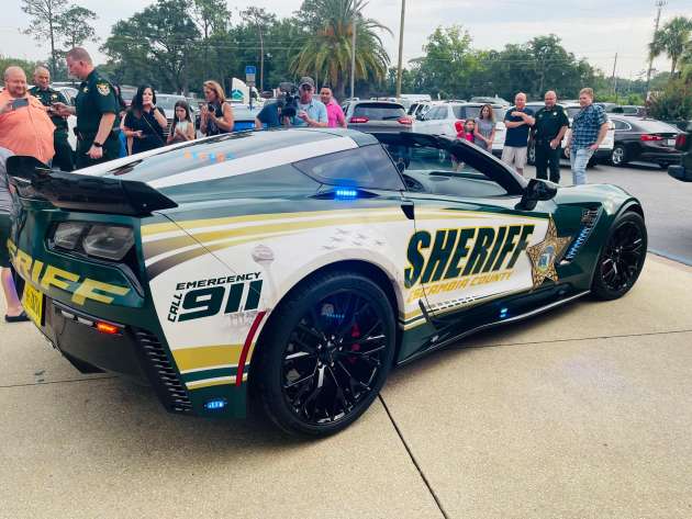 Chevrolet Corvette C7 Z06 yang dirampas dari pengedar dadah di Florida diubah jadi kereta polis