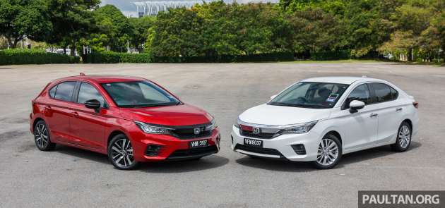 GALLERY: 2022 Honda City 1.5 V petrol sedan vs City Hatchback 1.5 RS e:HEV hybrid; RM91k – RM110k