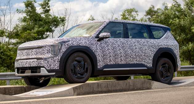 Kia EV9 electric SUV on final testing phase, due 2023