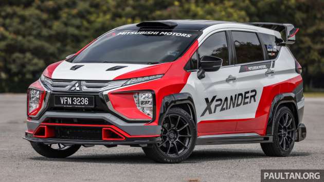 Motorsport-themed Mitsubishi Xpander in Malaysia by Speedline Industries: inspired by real AP4 rally car