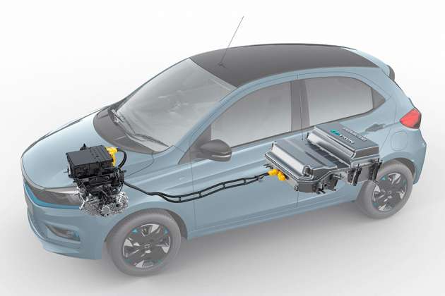 Tata Tiago EV launched in India – 19.2 kWh and 24 kWh batteries; up to 75 PS, 114 Nm, 315 km range; fr RM48k