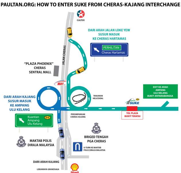 SUKE Highway Map and list of interchanges
