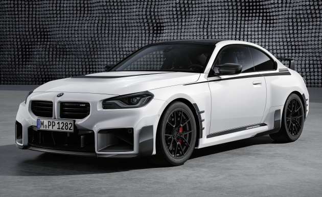 2023 BMW M2 M Performance kit revealed – titanium exhaust, adjustable suspension, large rear spoiler