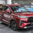 Toyota Veloz MPV launched in Malaysia to replace Avanza – upmarket Alza twin, RM20k more at RM95k