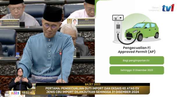 Budget 2023: CBU EVs in Malaysia tax free until end 2024; AP fees exempted – even cheaper EVs soon?