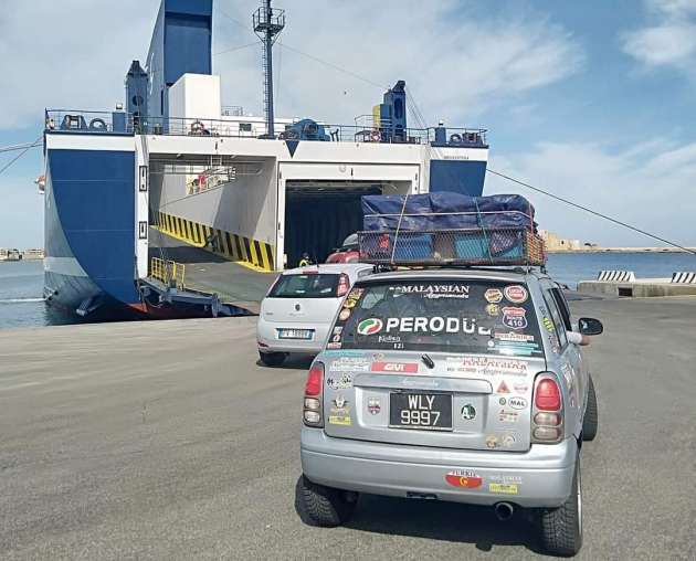 Along’s Perodua Kelisa crosses continents with style