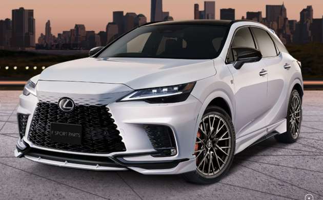 2023 Lexus RX gets new TRD accessories – body kit, 21-inch wheels, sports exhaust, performance braces
