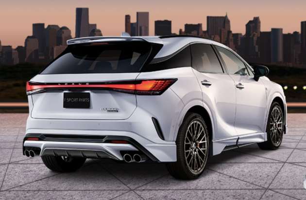 2023 Lexus RX gets new TRD accessories – body kit, 21-inch wheels, sports exhaust, performance braces
