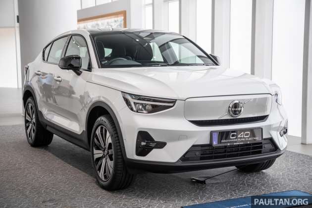 2023 Volvo C40 Recharge Pure Electric in Malaysia – CKD; 408 PS, 78 kWh, 450 km EV range; from RM289k