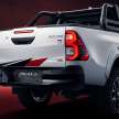 2023 Toyota Hilux GR Sport in Malaysia – monotube dampers, sportier bodykit; same 204 PS 2.8L