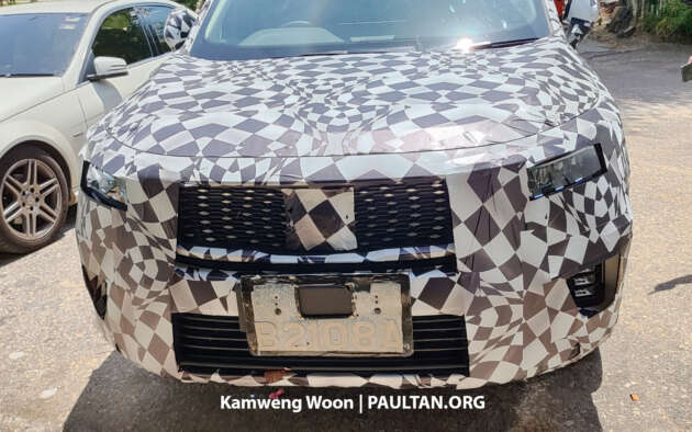 2023 Proton X90 spotted testing again – interior of upcoming three-row SUV matches the Geely Haoyue