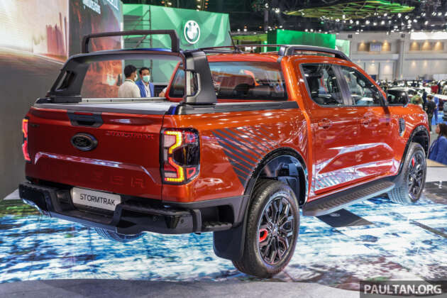 Bangkok 2023: Ford Ranger Stormtrak slots between Wildtrak, Raptor – 20′ rims, full screen meter, e-shifter