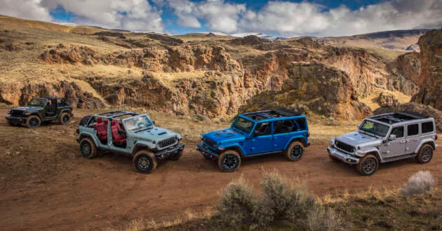 2024 Jeep Wrangler – improved off-roading capability, plus side curtain airbags, forward collision warning