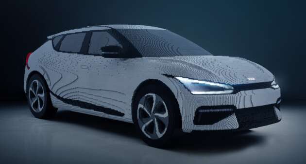 Kia EV6 recreated in Lego form for Milan Design Week – 350,000 bricks, 800 hours to build 1:1 scale model