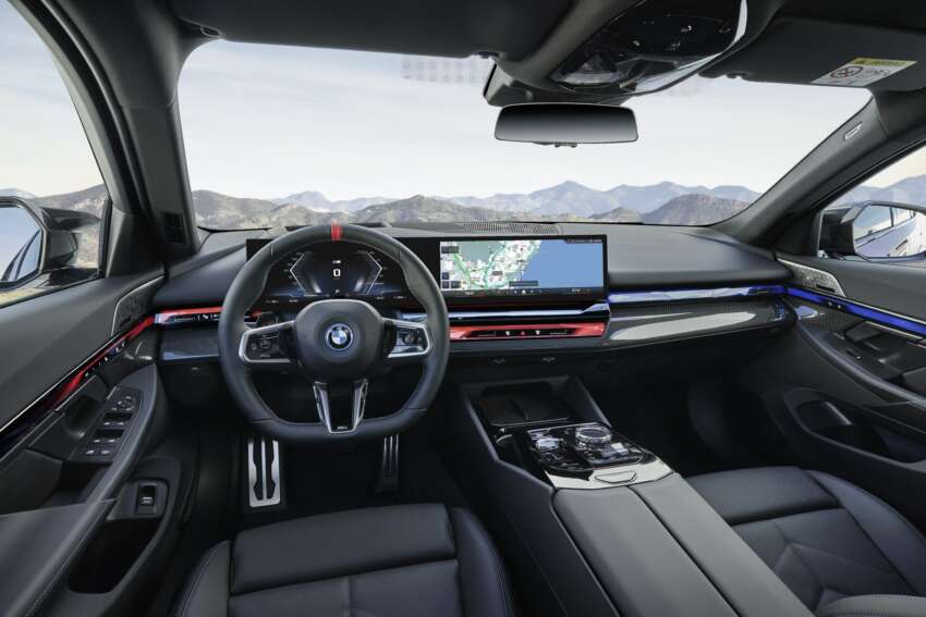 BMW i5 dan BMW 5 Series G60 2024 — M60 xDrive sehingga 601 hp; AirConsole permainan dalaman 1618133